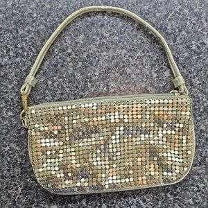 New York & Co Gold Sequin Women's Bag